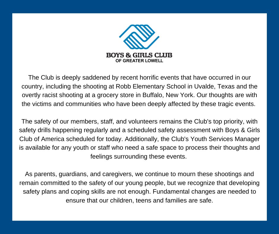 Please see below for a statement from the Club regarding recent horrific events in our country. Our thoughts are with the victims and communities more affected by these tragedies.