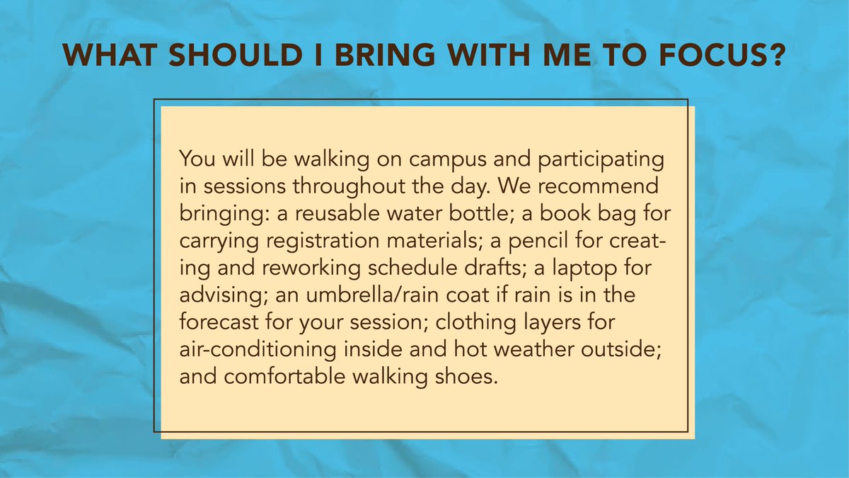 ValpoU's tweet photo. Are you a new Valpo student or parent wondering what FOCUS will entail? Check out some FAQ, resource information, and tips on what to bring. For more, visit https://t.co/ID2pLA7z1N. https://t.co/x95xgLMv3j
