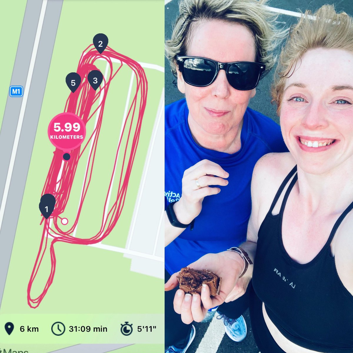 Teatania's tweet photo. #wednesdayrun with #fightingfitrunners πββοΈ
It's drills this week - #6k of #speedwork and some Colin Caterpillar at the end π
Rude not to on someone's birthday. π°
#running #runwithmum #runningclub #runningdrills #sprint #runforcake #colincaterpillar #eveningrun #squats #legday https://t.co/6XF52KVOWh
