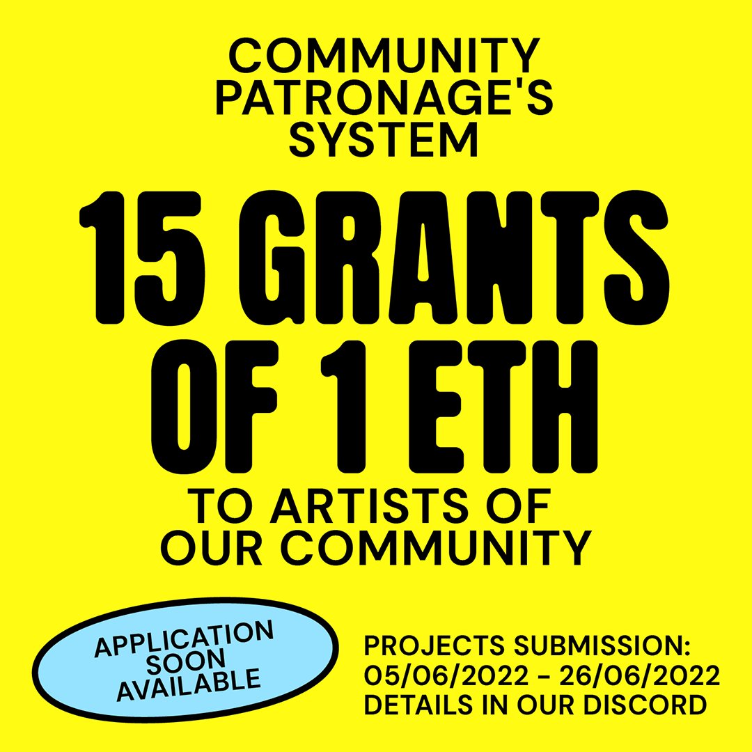 therandomsnft's tweet image. As a project with a long-term vision, we aim to distribute financial help to artists from our community every quarter. 🤝👨‍🎨

The first grants distribution will occur at the beginning of July. 🗓