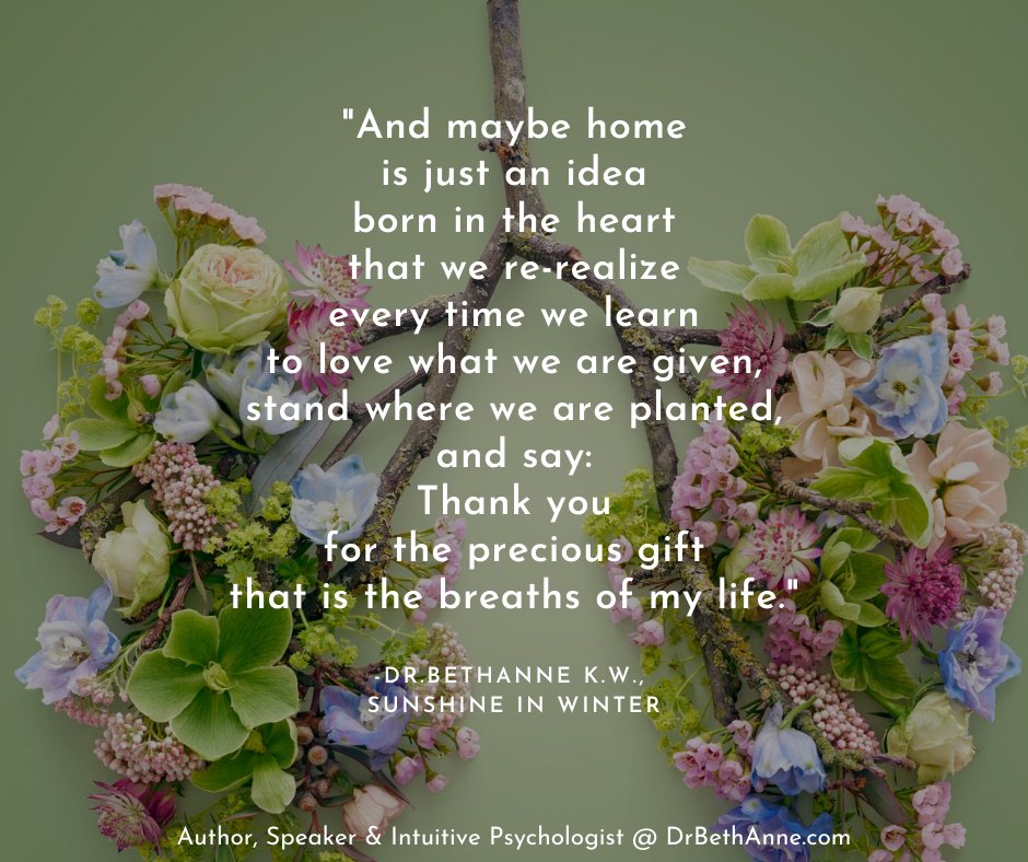DrBethAnneKW's tweet photo. Gratitude heals. 💚🍃💗
✨
Words from my blog, Sunshine In Winter: 
https://t.co/a2MLN0uVLE
.
.
✨
.
.
#DrBethAnneKW #SunshineInWinter #Gratitude #Thanks #IntuitivePsychologist #SpiritualPsychologist #YourHeartMagic https://t.co/2suvxwlK2Q