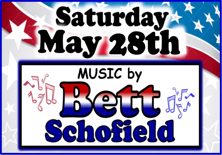 BayViewCG's tweet image. MUSIC BY BETT SCHOFIELD - SATURDAY, MAY 28TH FROM 7-10 PM. Join us this Saturday night for one of Bay View Campground's most popular performers! An electrifying entertainer, Bett has been wooing audiences with her fun-loving and easy going style for years.