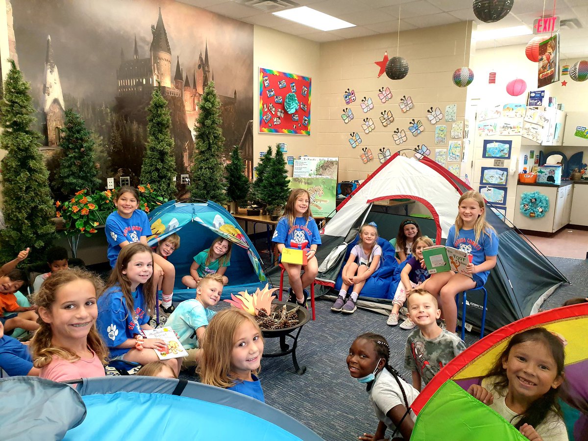 My class had the pleasure of having Mrs.Johnson's first graders at our "Readers Are Leaders" campsite today! My second graders loved reading to them! My students also discussed all of the fun that awaits them when they enter second grade! 📚🥰🎉
<a href="/scesbobcats/">Spruce Creek Elem.</a>