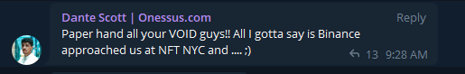Burst_Of_Energy's tweet photo. What Hodlgods owner said in our chat when i told him to fuck off late last year..... if anyone starts screaming listings like this run far away... Dante is a liar and so is Onessus. @WAX_io #nfts @AtomicHub https://t.co/0YF1zjP4Av