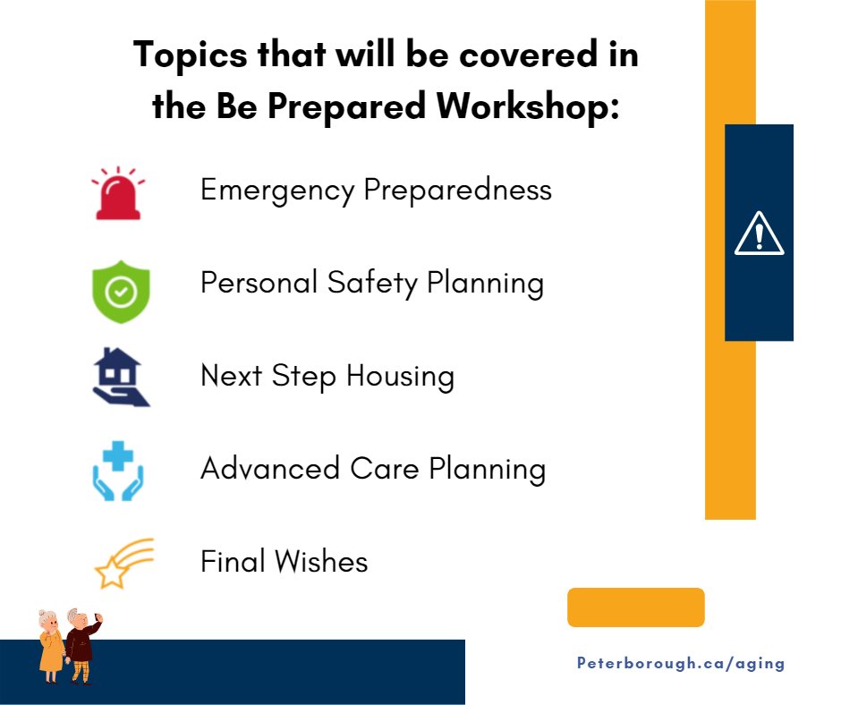 AFPeterborough's tweet photo. Being prepared to deal with unexpected situations requires planning.

Attend our workshop on the 28th of May to learn how to increase personal safety.

#BePrepared

To register, contact Community Care Lakefield:
705-652-8655
Lakekfield@commcareptbo.org https://t.co/yaJ2KryAFN