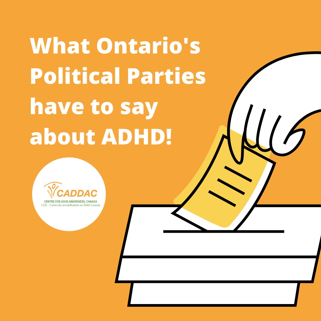 CentreforADHD's tweet photo. #ADHDMatters and is an election issue! We asked Ontario's political parties to tell us how their platforms will make a difference in the lives of individuals and families with ADHD!
Read more about what they have to say! https://t.co/aWvZlapMl6 #ONpoli https://t.co/m1o1trh8DH