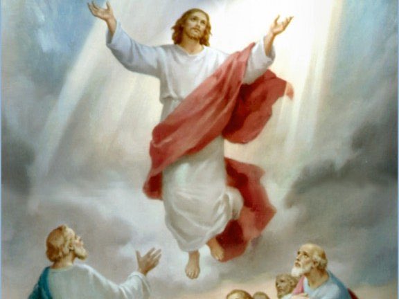 olvpoconos's tweet photo. The Feast of the Ascension is the 40th day after Easter Sunday, which commemorates the Ascension of Jesus into heaven. The vigil Mass will be celebrated at 7 PM today (live streamed) &amp; at 8 AM &amp; 5 PM Thursday. Please join us for this Holy Day of Obligation. #Catholic #Ascension https://t.co/eeXcho9utB