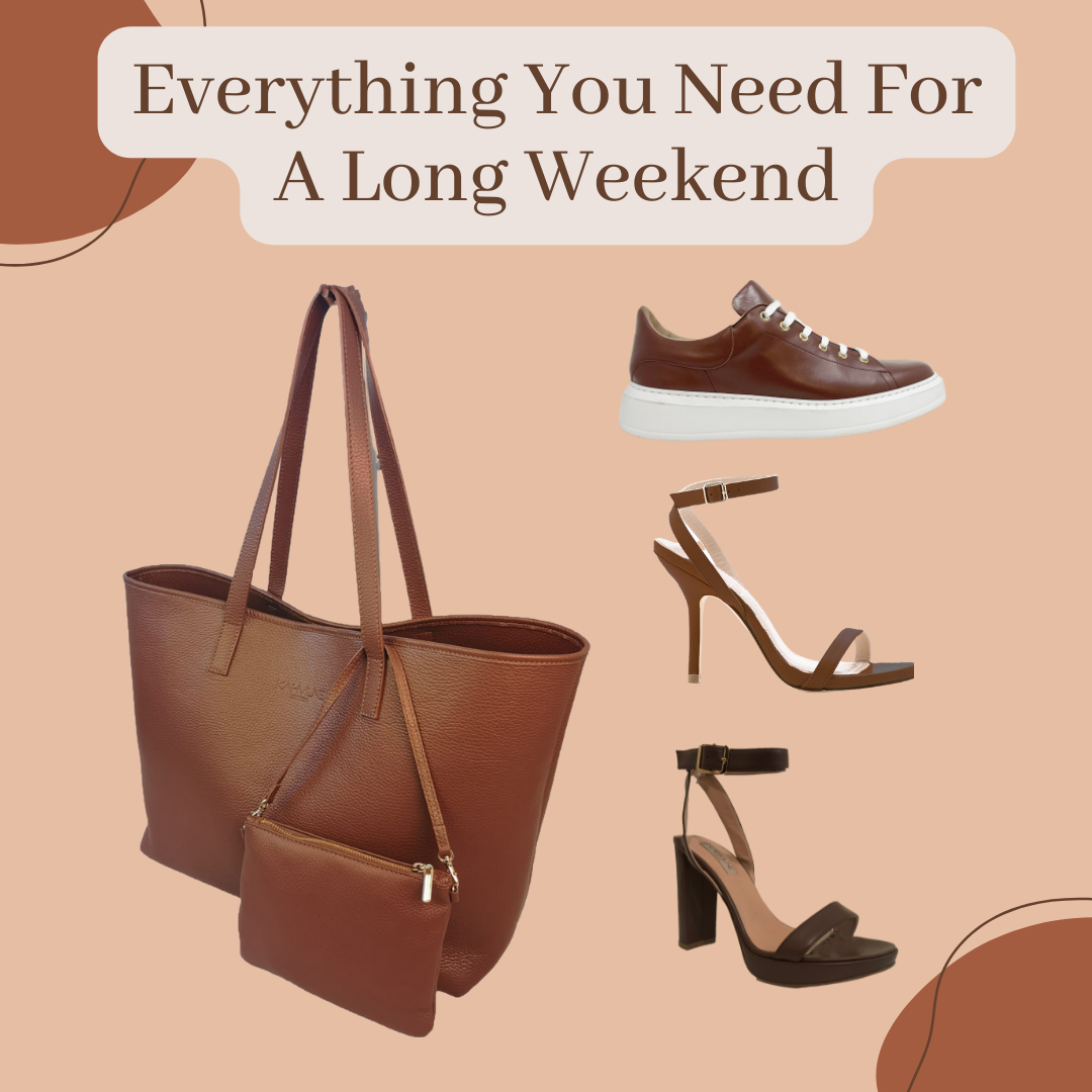 Everything you need to pack for a stress-free long weekend. From sneakers to heeled sandals to large totes.

🔗 Shop True Nudes

#kahmune #kahmunity #ethicalfashionbrand  #inclusivefashion #styleinspiration #complexionperfection #leatherhandmade #handmadeinitaly #luxuryshoeslov