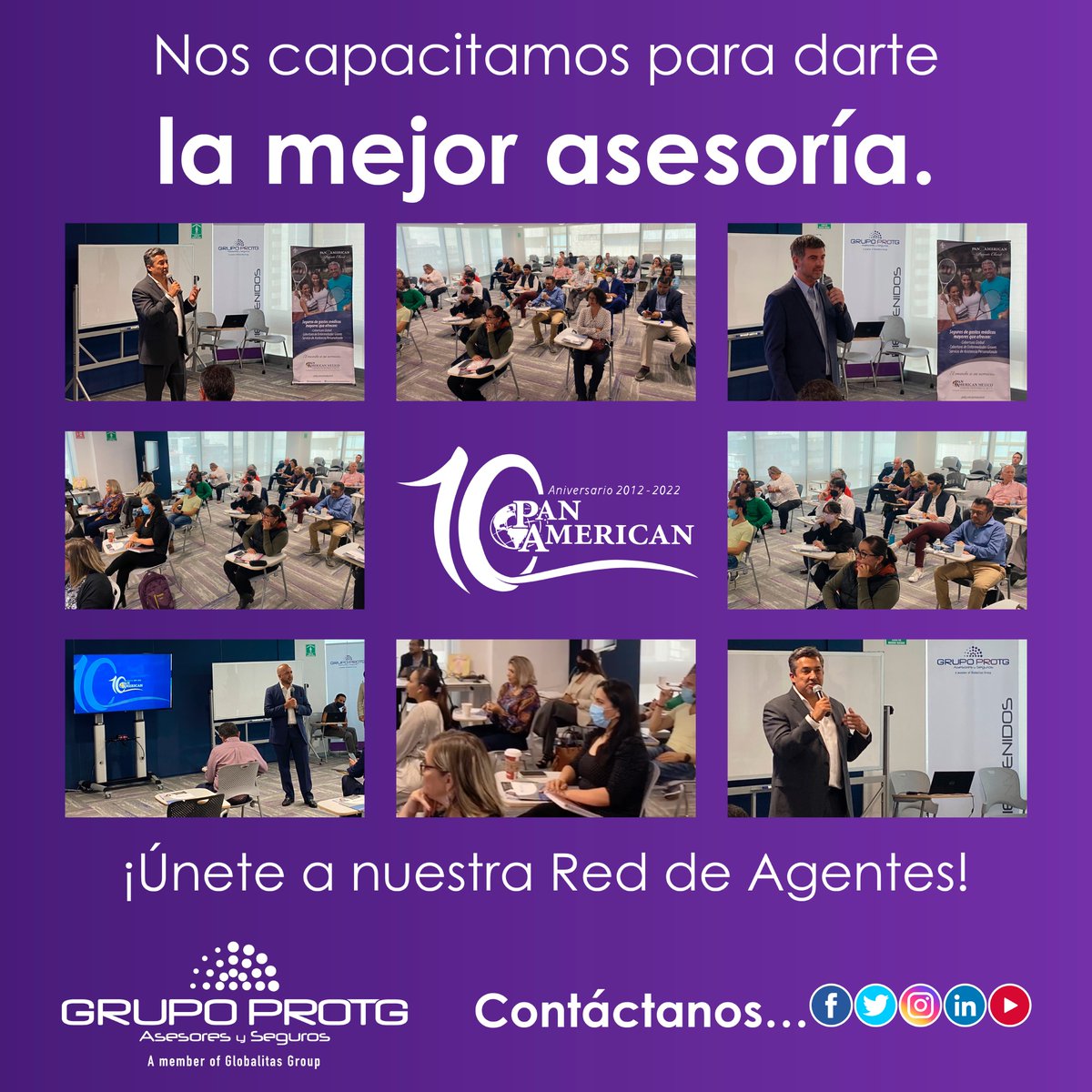 Grupo_ProTG's tweet photo. 📆🇲🇽 En Grupo ProTG agradecemos la participación de nuestros Agentes de Seguros en la sesión  DE OFERTA COMERCIAL PAN-AMERICAN MÉXICO.🏥

🙌 Gracias a Luis Carlos Covarrubias y a Daniel Gabis 
👩‍💻 Estas interesado de seguros déjanos tus datos:
 https://t.co/EF2Pds7iNK

¡SÍGUENOS! https://t.co/J63hnWRvT8