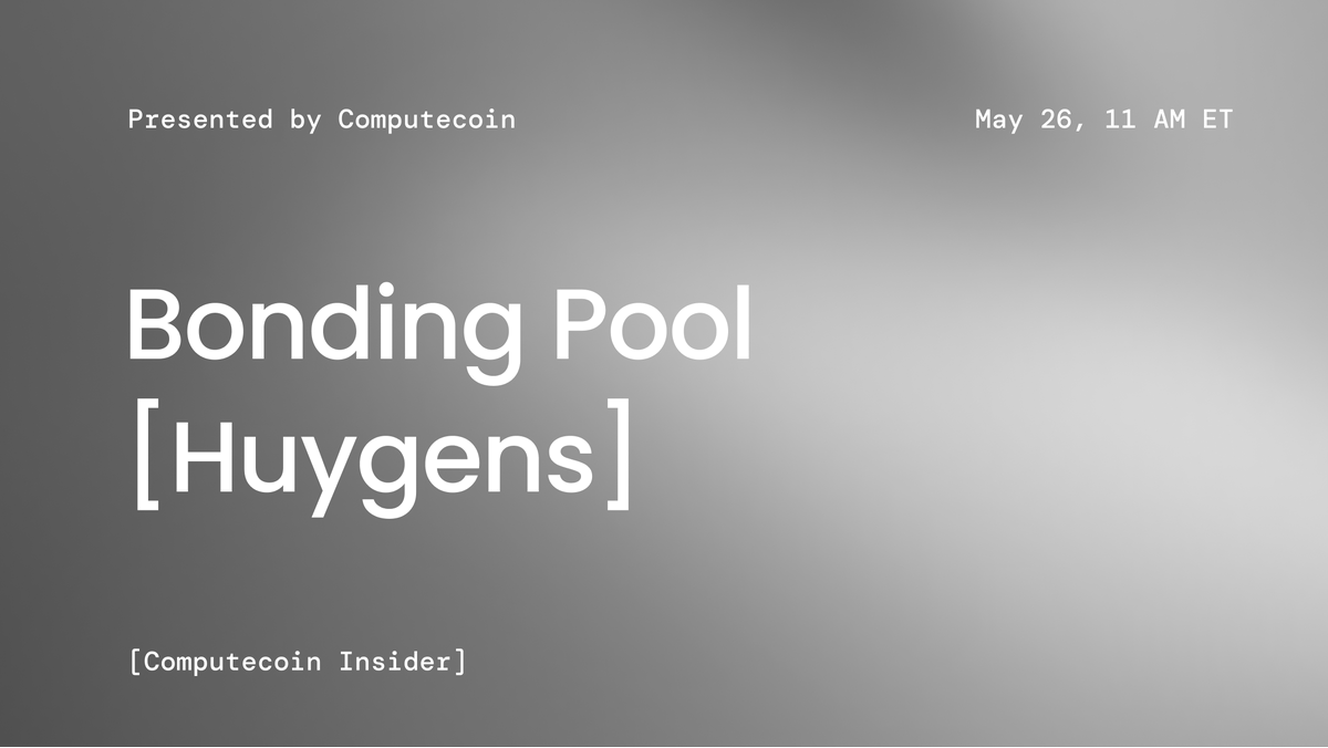 oortech's tweet photo. Join Huygens Bonding Pool #workshop tmr at 11AM ET π
We will do a live demo of how our #BondingPool works with a Q&A session for all your mining questions relating to #penalties, #rewards, PoH nodes, and more!
Tune in β‘οΈ https://t.co/4t9xQq47fq β¬
οΈ https://t.co/mwe1gxfyX2