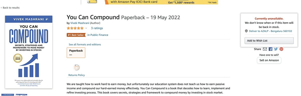 Ananya Singhal (@ananyasinghal) on Twitter photo Waiting the book to be back in stock <a href="/MashraniVivek/">Vivek Mashrani, CFA</a>. Congratulations for being #1 Best seller 🍻 Waiting the book to be back in stock <a href="/MashraniVivek/">Vivek Mashrani, CFA</a>. Congratulations for being #1 Best seller 🍻