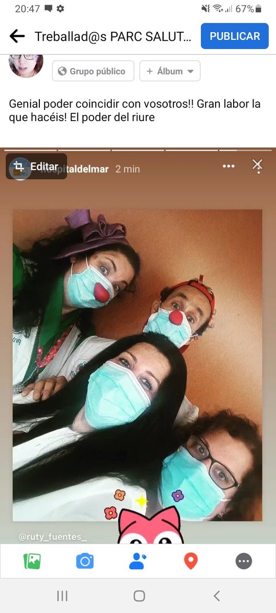 ccoo_psmar's tweet photo. Genial poder coincidir con vosotros!! Gran labor la que hacéis! El poder del riure!!! #ccoopsmar #pallapupas
@hospitaldelmar
@Pallapupas https://t.co/1Fob4lhbrI
