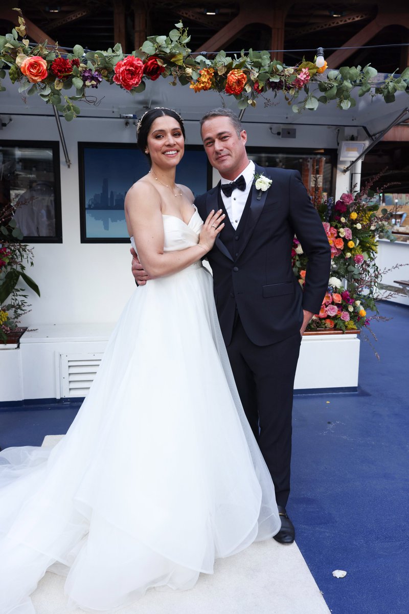 NBCOneChicago's tweet photo. How it started vs. How it's going (Stellaride edition) 💒 💍 #ChicagoFire https://t.co/FAlU7RPG2P