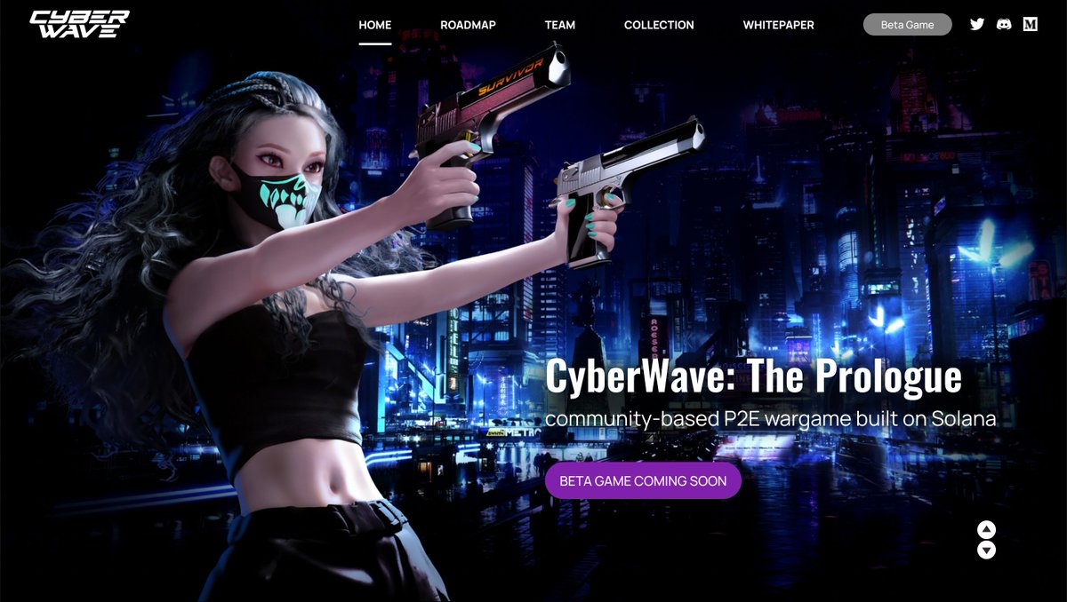 CyberWaveNFT's tweet photo. The new CyberWave site is LIVE! Take a look: https://t.co/h0STqH1t4K ⚔️🌊 https://t.co/PfODGCDGTm
