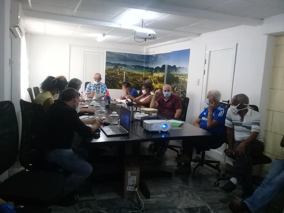 AgricCuba's tweet photo. Se efectúa en el #IAgric Consejo Científico 25-26 mayo. Temas como: Estrategia de Desarrollo Institucional, Estrategia de Informática, presentación de nuevos perfiles de proyectos, rendición  de cuentas de proyectos en ejecución y la presentación de una tesis de maestría #Cuba https://t.co/f9wjXWZ5jl