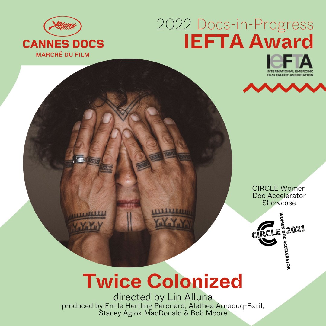 mdf_cannes's tweet photo. The 🏆 IEFTA Award Winner
"Twice Colonized" by Lin Alluna
— Showcase CIRCLE Women Doc Accelerator —
#CannesDocs #DocsInProgress #MDF22 https://t.co/wEndZnSxZw