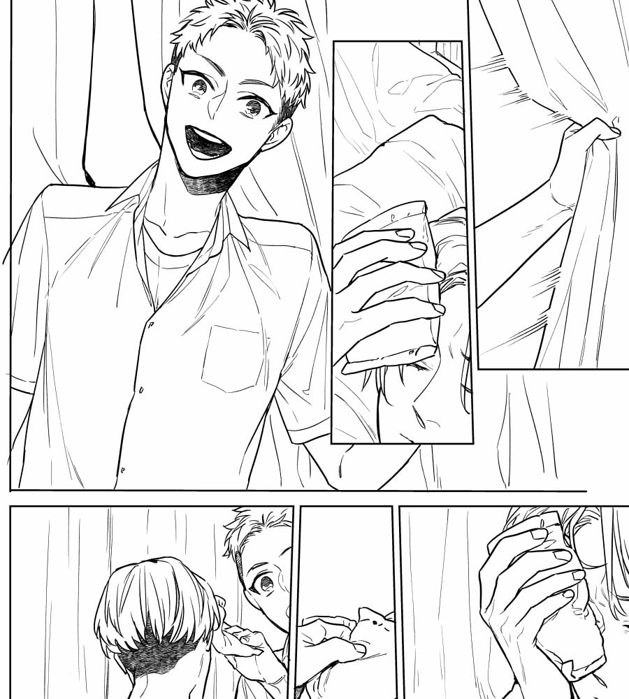 超どうでもいい話なんですが、原稿の合間にクリスタの練習でなんとなく転生漫画描いてみよって描きだしたら朝になってた…おやすみ 