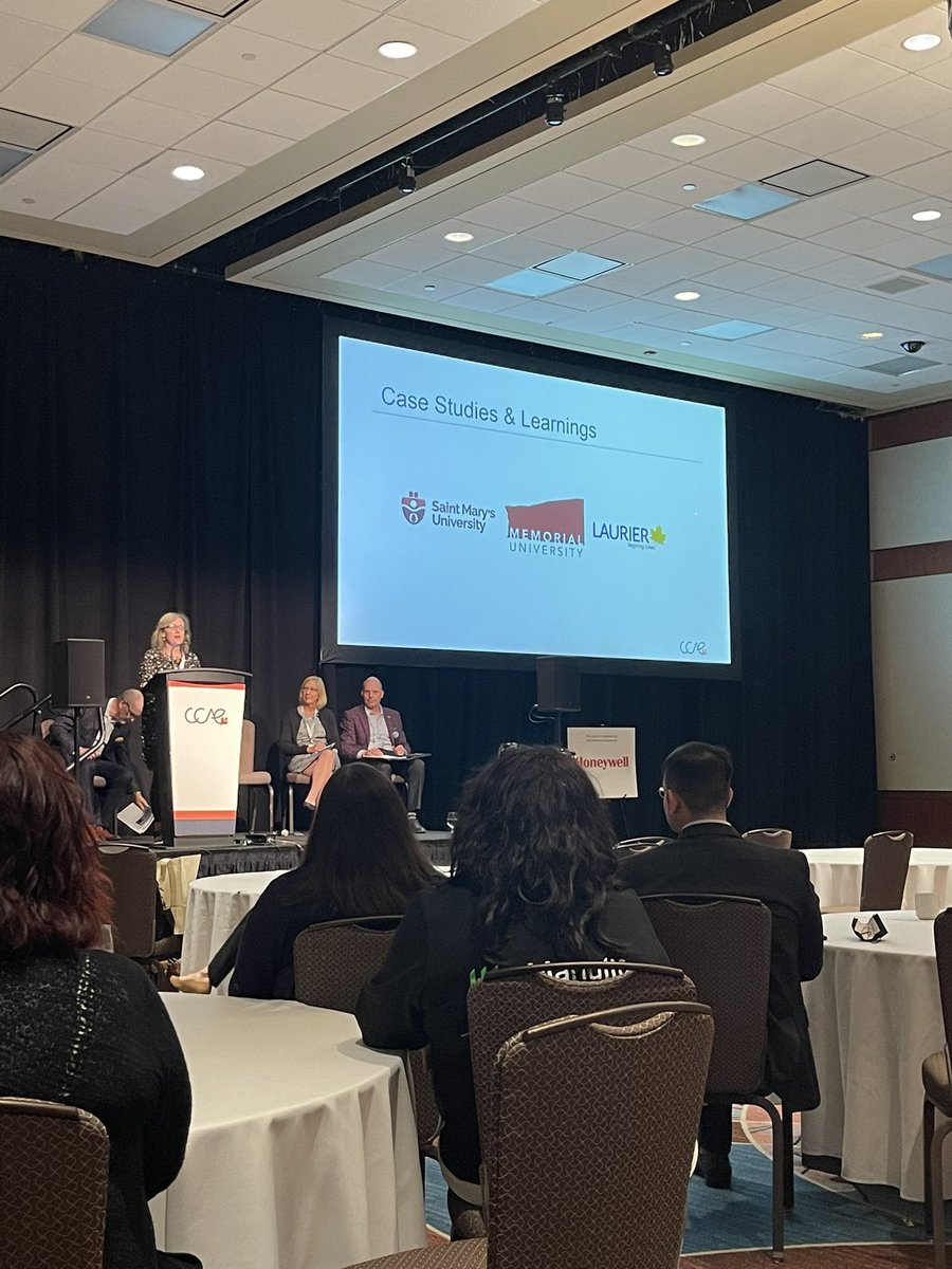 Love being back to conferences in-person! Learning a lot at #CCAE2022 in Niagara Falls.