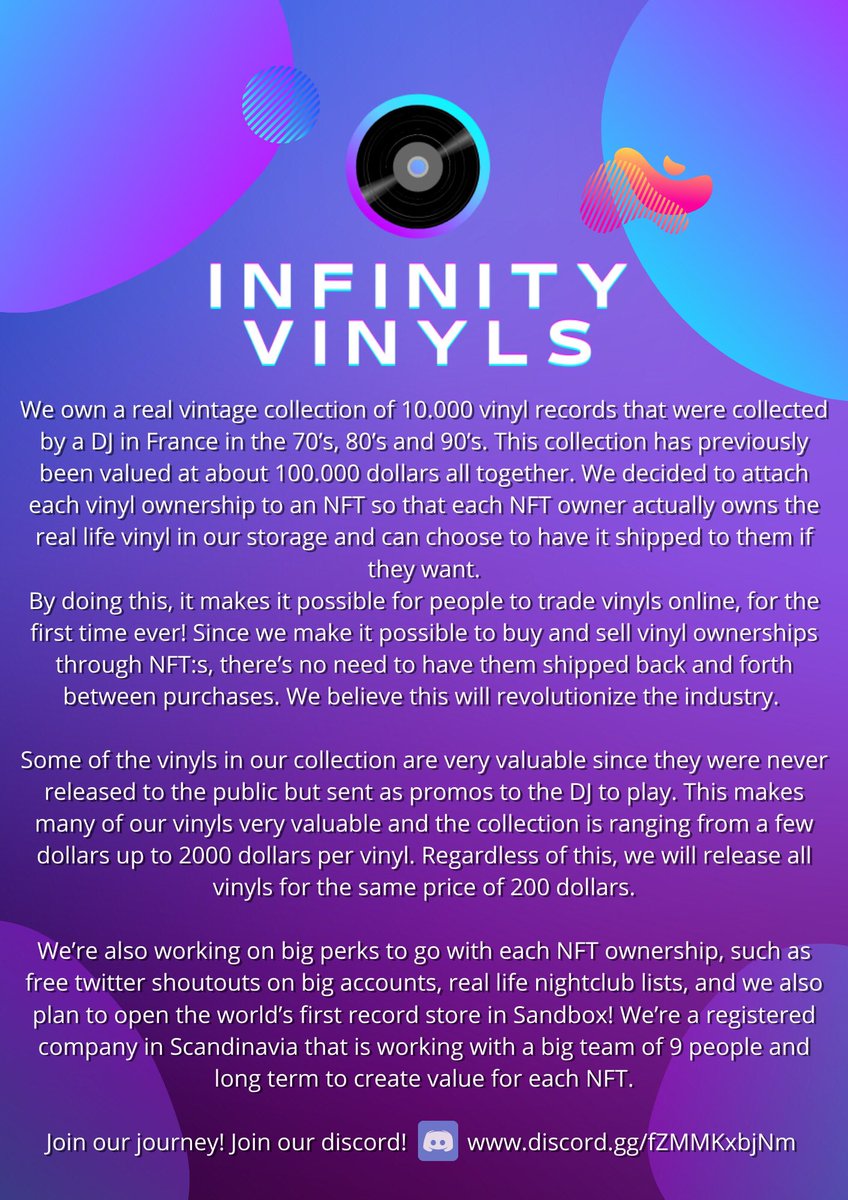 What is Infinity Vinyls?