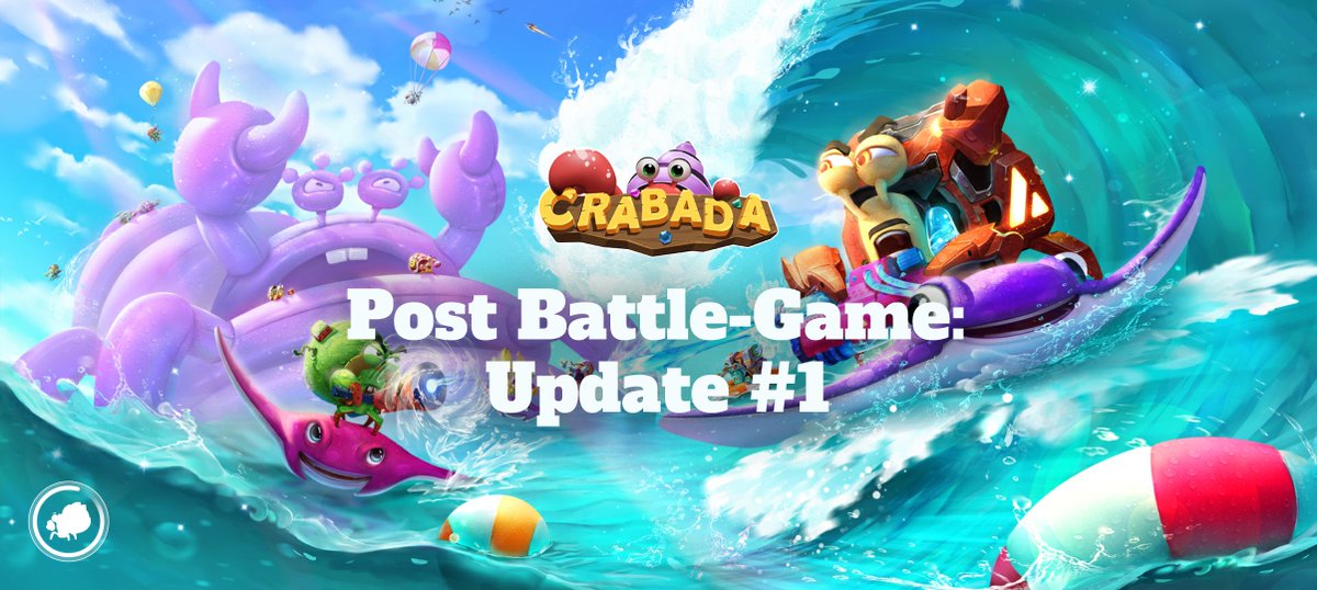 📢Dear Crabadians!

Here are our Post-Battle Game Plans: Update #1 🦀✨📜

We share about:
🔹Breeding v2 — Recalibration of Breeding Formula
🔹Some Planned Improvements to Battle Game

Read full article📰
medium.com/@PlayCrabada/c…

More updates to come!
