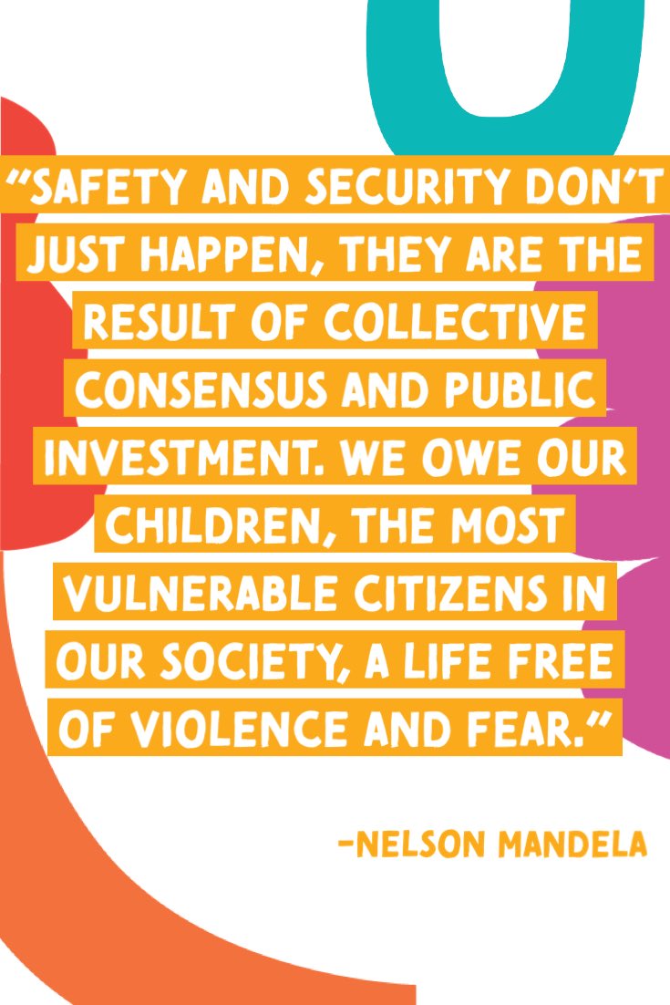 “Safety and security don't just happen, they are the result of collective consensus and public investment. We owe our children, the most vulnerable citizens in our society, a life free of violence and fear.”🙏🏽❤️😢
-Nelson Mandela