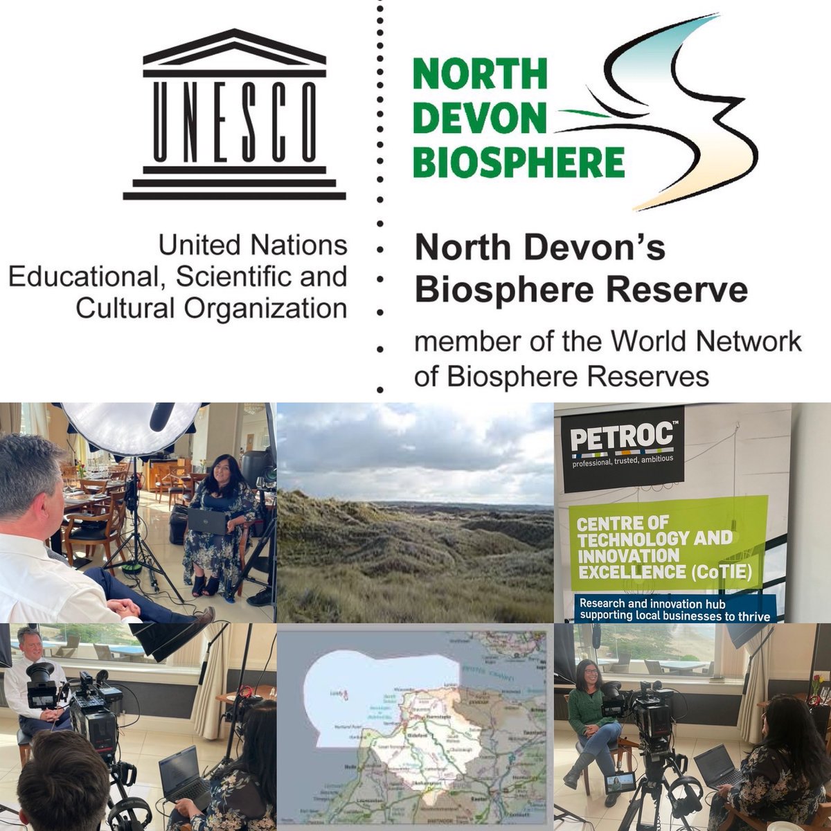 With sustainable development high on the agenda, it was great to interview @PetrocOfficial colleagues, Peter Brend & team @SauntonSands, @GrowthHubHOTSW & Biosphere team for @E_T_Foundation T Level Professional Development - Land-based #ETFsupportsFE