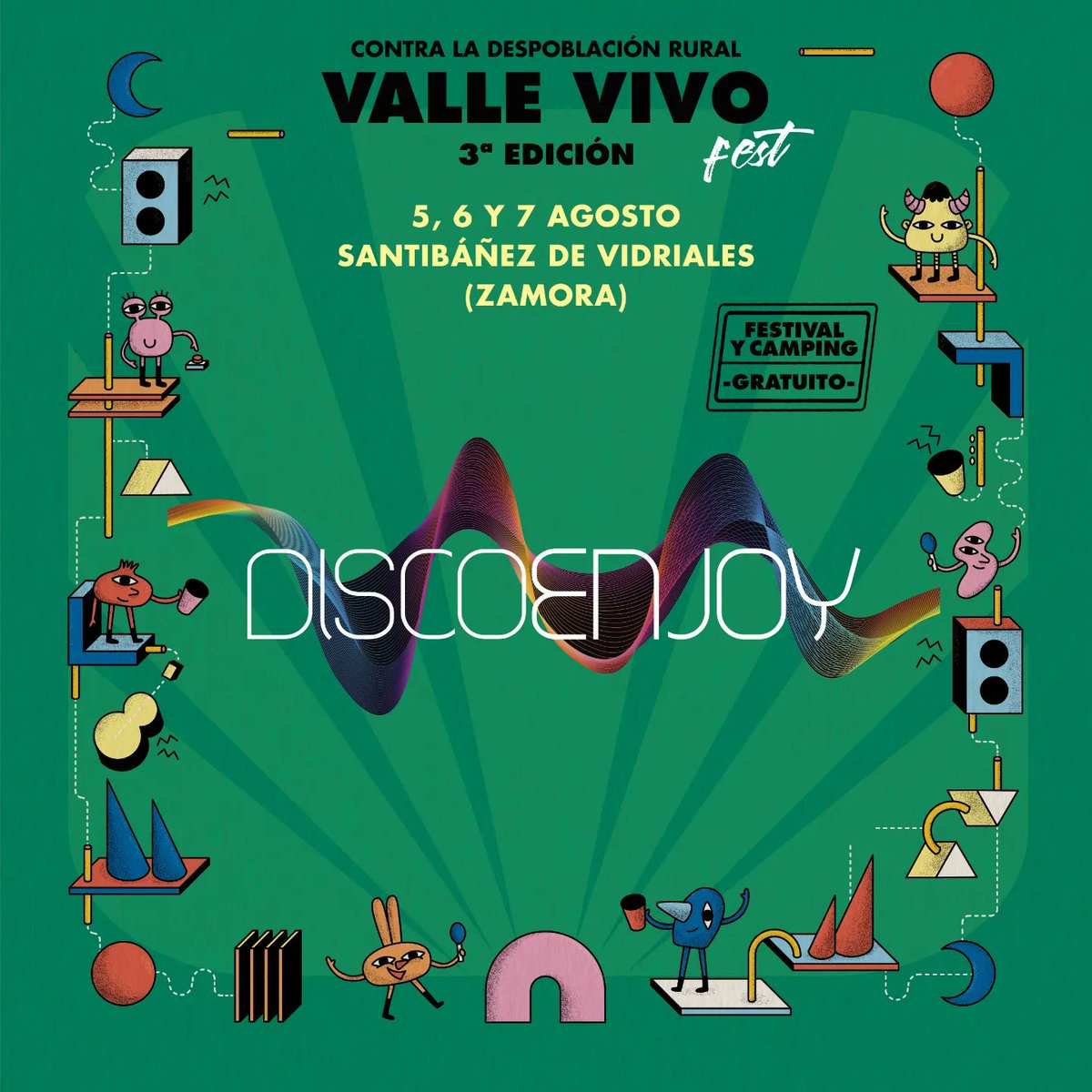 ValleVivoFest's tweet photo. ☀️@discoenjoy
Desde Torrelobatón, aunque con acciones en Santibañez 😜
Estos profesionales del sector, amantes de la música electrónica y alternativa, convertirán el #vallevivofest2022  en una experiencia inolvidable. 

#festivales #vallevivo #vidriales #zamora #leonesp https://t.co/FAe4n0fnCz