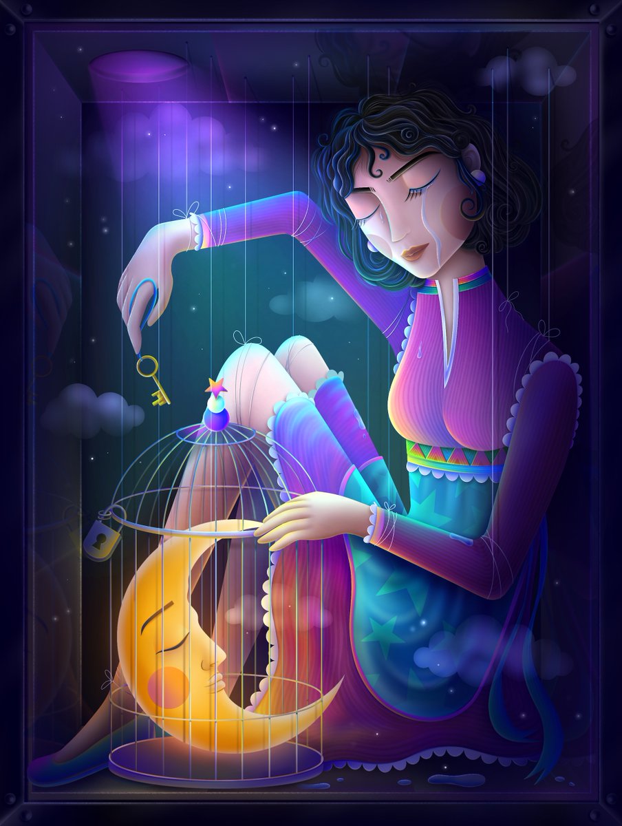 the_MoPAr's tweet photo. In astrology, the moon is associated with the subconscious and our unconscious behavior. Its cycles can be used to blend both the known and unknown.

Art by @lunaleonis
Edition of 5 @ 0.15 ETH

https://t.co/NLcleQknqM https://t.co/VdmSwiNfkG