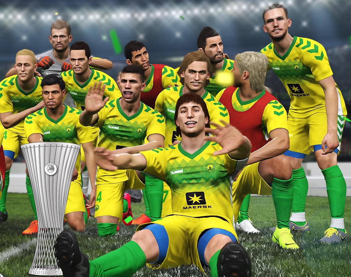 FSF_Live's tweet photo. 🟢🟡🏆 Cette fois, c'est fait, #KattegatIF remporte la Conference League contre @LCFC, sur un bijou de coup-franc à la 93e minute ! Simtopia tient son premier champion d'Europe ! Le résumé ici : https://t.co/6PB80nrrro #FSFLive #football #RP #UECL https://t.co/CfDORIin6M