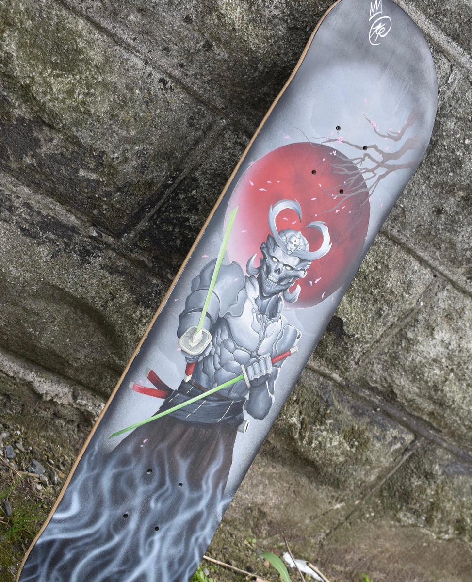 KyngRed_Kustomz's tweet photo. Hand paint Yoshimitsu skateboard.. @AngelusBrand #art #artist #skateboarding #tekken #yoshimitsu #artwork #painting https://t.co/TamSofwoy4