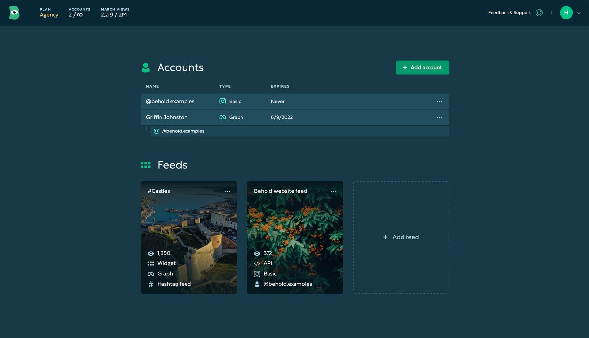 Behold: Get Instagram posts as JSON or embed with an easy widget ✨ bit.ly/3MI8YOB