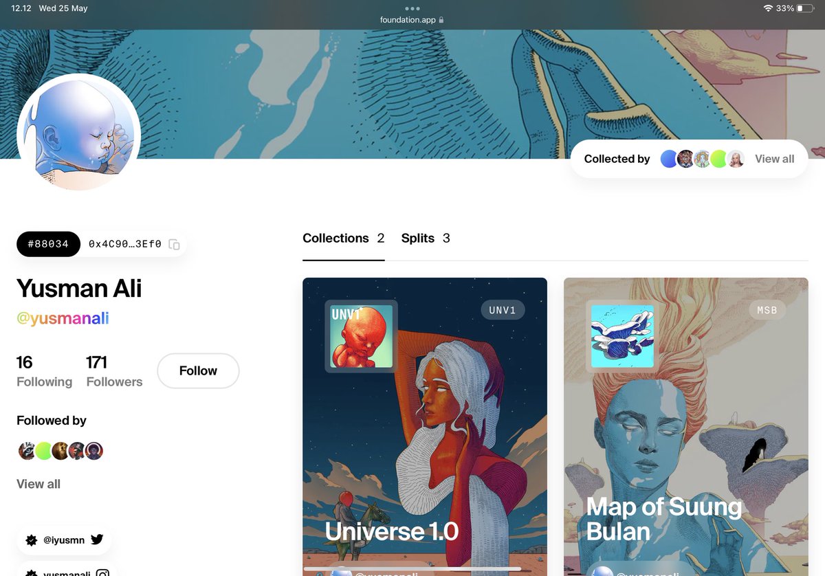 Hello my name is Yusman Ali , I am drawing artist from Indonesia, very interested in surreal and sci-fi. 
Here is my portfolio on foundation 

foundation.app/@yusmanali