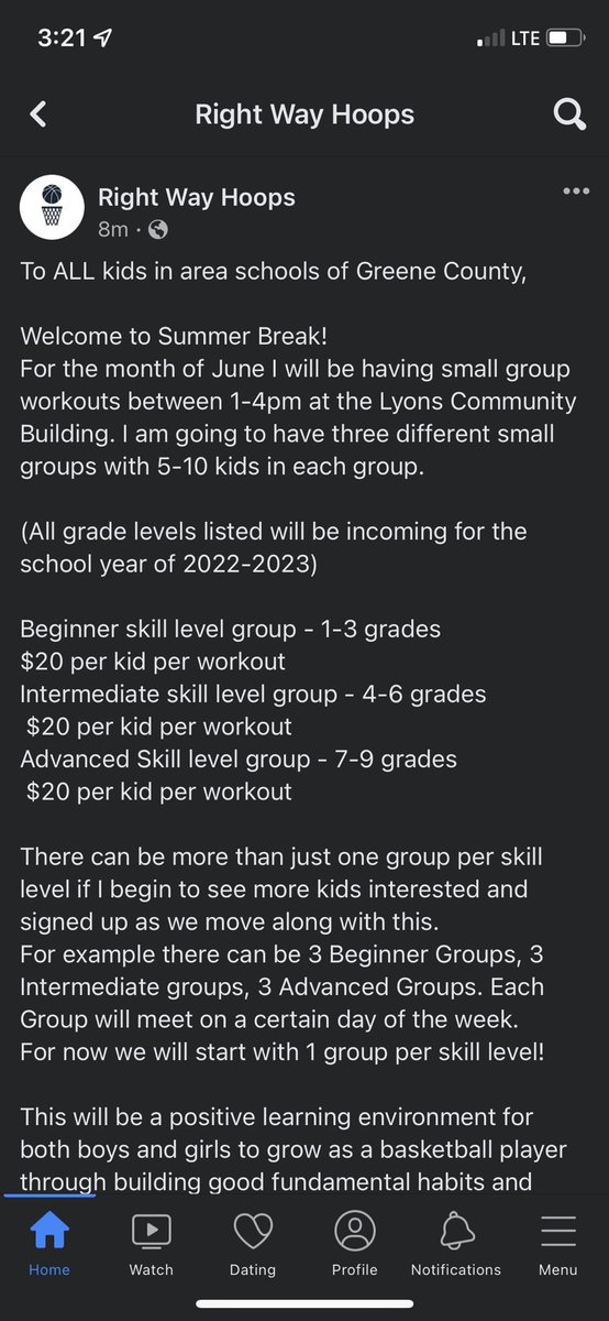RightWayHoops's tweet photo. Information about Summer Schedules and workouts! Take a look! #rightwayhoops https://t.co/lPNxeRffgi