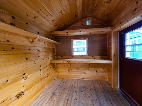 Thisnthatamish's tweet photo. 8X10 Quaker Shed waiting to become someone's outdoor workshop. Features two red doors, a loft, workbench, pegboard and finished walls and ceiling. Stop by one of our locations or visit our website to get started on a project of your own https://t.co/D8rdkLDC20 https://t.co/N3lXGr3e2x