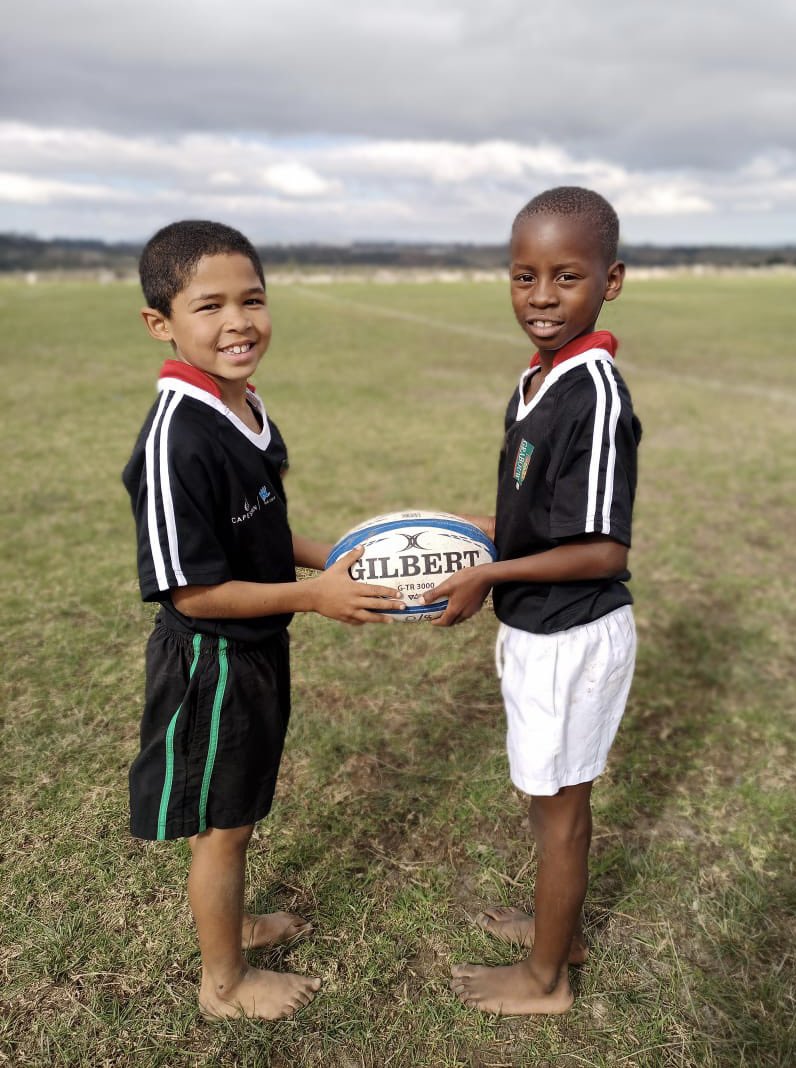 SOS_Africa's tweet photo. Another memorable moment today as SOS Africa’s Quinton and Pascal played in their first ever rugby match! 🏉👏 They had a blast and are already aiming to play for the Springboks! 🇿🇦
#memorablemoments #firstrugbymatch #futurespringboks #dreambig #Empowerment #sport https://t.co/Y5OVOrEmxm