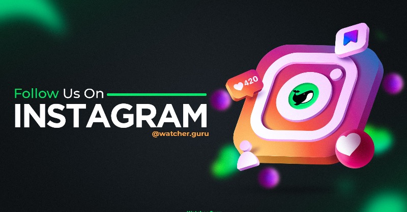 WatcherGuru's tweet photo. We're on Telegram, follow to stay up to date on everything #crypto: