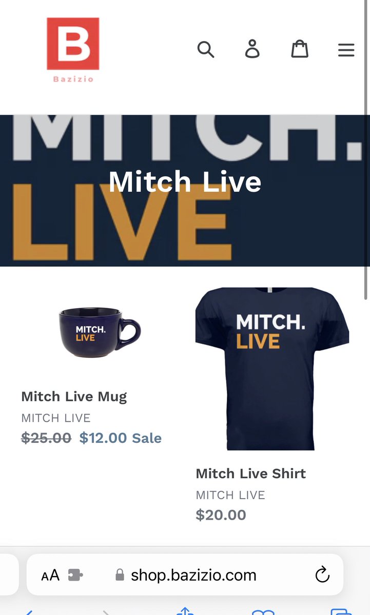 We found a box of Mitch Live shirts and turned them over to the <a href="/BazizioStore/">BazizioStore</a>