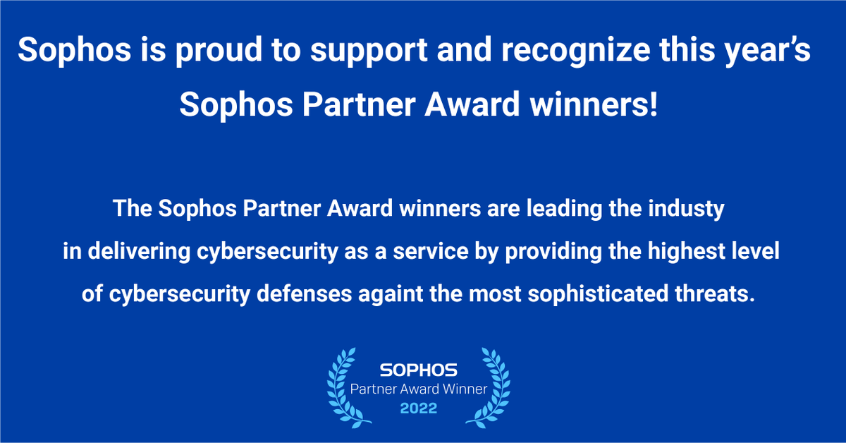 TwotreesTech's tweet photo. We're Proud to announce that @TwotreesTech has been awarded the 2022 #SophosPartner of the Year 2022 award! 💪
Thank You @SophosPartners https://t.co/YNHcxH33Vj