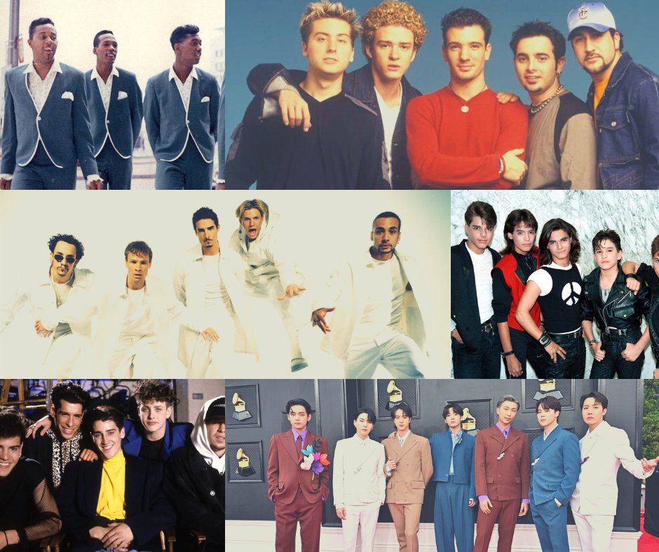 #BackstreetBoys or #NSync?
Can a boy band be successful with an even number of members?
Was #Hanson ever the same after cutting their hair?
Am I too old to listen to #BTS?

Discuss these important questions at our BOY BAND / BIG BAND show on June 1.