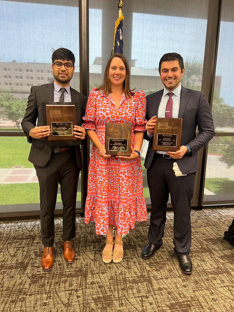UTMB Internal Medicine Residency (@utmbinternalmed) on Twitter photo Congratulations to our Program on winning GME Intern of the Year @ameri_moe, Resident of the Year <a href="/rthakker92/">Ravi Thakker, MD</a>, & Program Director of The Year <a href="/LindsaySonstein/">Lindsay Sonstein, MD</a>! We are so proud of our Residents & our Program Director! 👏
#ResidentEducation #GMEEducation #InternalMedicineResidency Congratulations to our Program on winning GME Intern of the Year @ameri_moe, Resident of the Year <a href="/rthakker92/">Ravi Thakker, MD</a>, & Program Director of The Year <a href="/LindsaySonstein/">Lindsay Sonstein, MD</a>! We are so proud of our Residents & our Program Director! 👏
#ResidentEducation #GMEEducation #InternalMedicineResidency