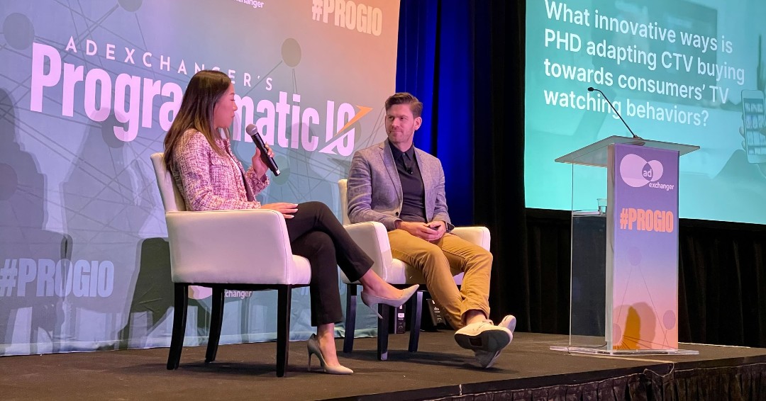 sharethrough's tweet photo. 🎤 Frank Maguire, VP of Insights & Strategy was a featured speaker at @adexchanger's Programmatic IO Las Vegas alongside Stacy Chan, Head of Digital Investment at PHD. The presentation focused on how brands can better adapt their CTV & video strategy.
#CTV #PROGIOLV #video https://t.co/LDiKXfCFRE