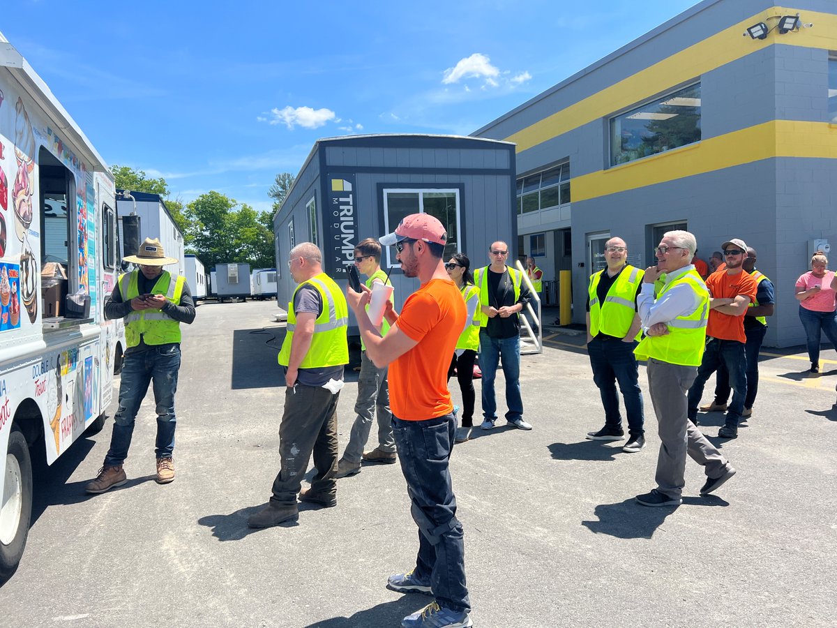 triumphmodular's tweet image. Ice Cream Social at @triumphmodular! A sweet treat to kick off the summer. The Oreo Frappes seemed like the hit of the day. Thanks, @frostyboston #icecreamdaydreams #redefiningmodular