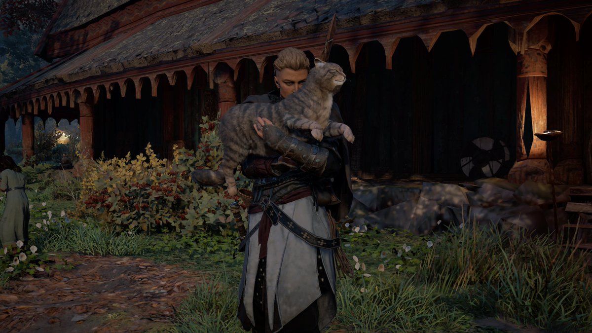 MareInTheMoon20's tweet photo. #AssassinsCreedValhalla #XboxShare Kitty cuddles are the best. https://t.co/Saem3OYgxJ