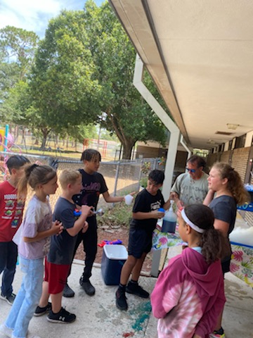 Snowcone fun at Lockmar Elementary for the end of the year celebration. #AfterschoolWorks