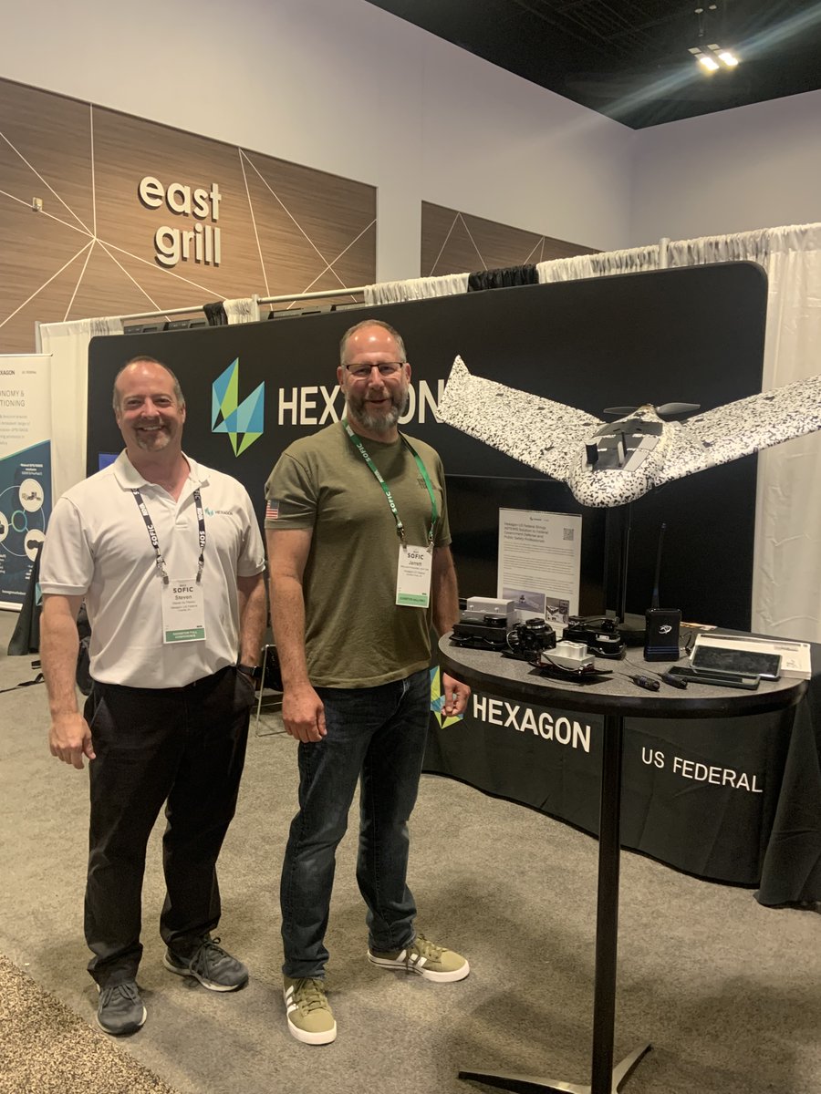 HexagonFederal's tweet photo. A big thanks everyone who “dropped in” to our booth last week during #SOFIC 2022. We enjoyed speaking with attendees about ARTEMIS, Luciad, Leica Geosystems Reality Capture, APNT solutions, and more! Thanks also to Tough Stump Technologies for joining us! https://t.co/X7RMC9j02U https://t.co/MwIBNUfzWS