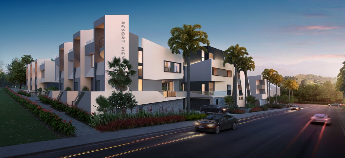 FoxlinArchitect's tweet photo. Our design for The Resort View Townhouses has been listed in General Contractors Magazine's article, The Best Multifamily Architects in Irvine, California. Visit the article here - https://t.co/ZPd1JWuXv8 https://t.co/SY2v1e4jsd