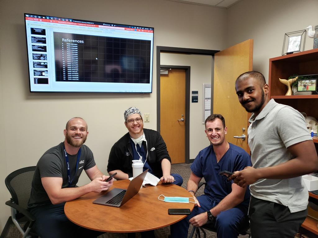 Meeting of the Rowland Lab Psychiatric Neurosurgery group. Ready to change the world!