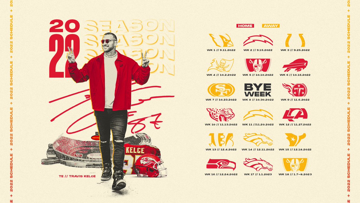 Chiefs's tweet photo. Blessing your TL with new schedule wallpapers 😁 https://t.co/QMo9hLXYFA