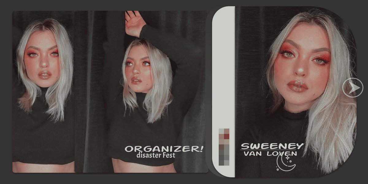 disasterfest's tweet photo. ㅤㅤㅤㅤ

⠀ ◌ Sweeney Van Loven.
⠀ — ORGANIZER

ㅤㅤ https://t.co/sCsxJ5hTf7