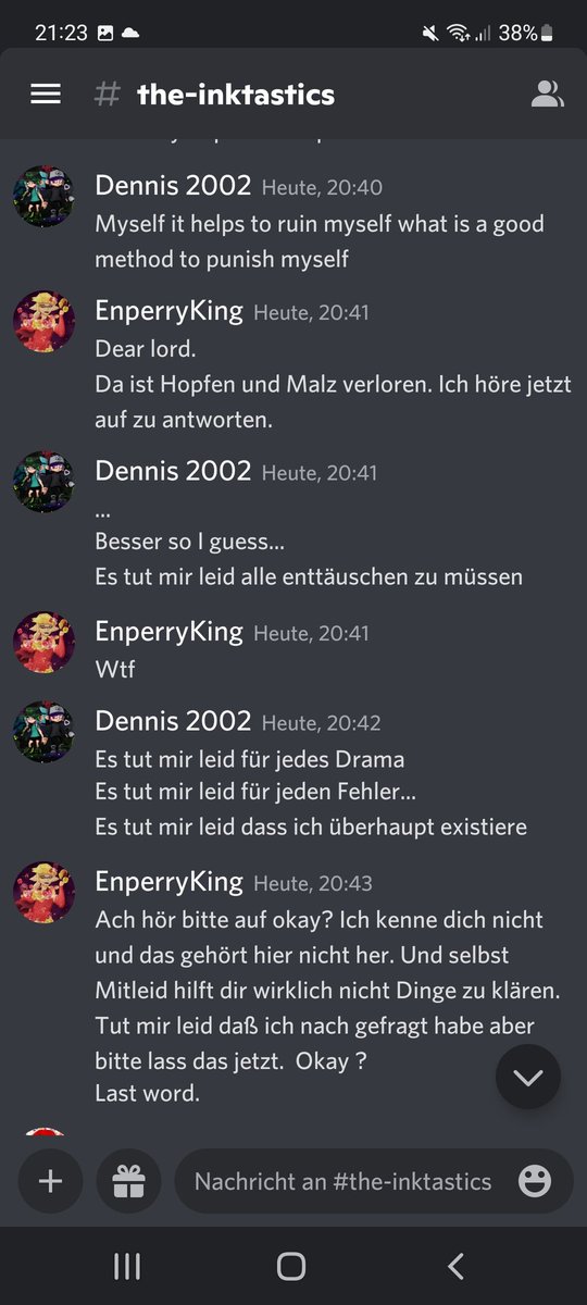@Dennis20023836 
Stop bothering people with your Problems. Seriously its enough!!! Just because you have autism doesnt mean we have to pay attention to you. And if they dont want to Listen to it, then leave them alone.
Learn to fucking hold yourself back Attention-Seeker.